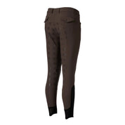 Back view of the brown Equinavia Anders Mens Full Seat Breeches on a white background