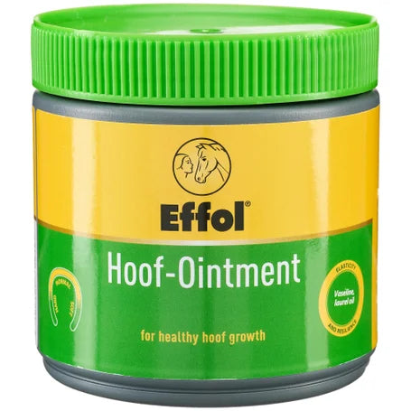 Front view of a 17 oz jar of Effol Hoof Ointment on a white background
