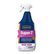 Front view of a bottle of Farnam Super-7 Repellent Spray on a white background