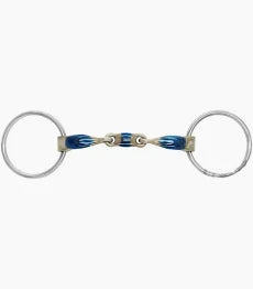 Bombers Titanium Elliptical Double Jointed Loose Ring Snaffle