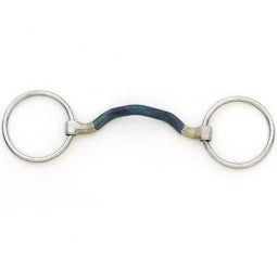 Front view of the Centaur Blue Steel Medium Port Loose Ring