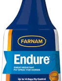 Front view of a 32 oz bottle of Farnam Endure Sweat Resistant Fly Spray on a white background