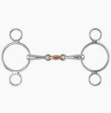 Shires Copper Lozenge 2 Ring Gag