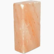 View of a Jolly Salt Snack Salt Brick on a white background