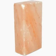 View of a Jolly Salt Snack Salt Brick on a white background