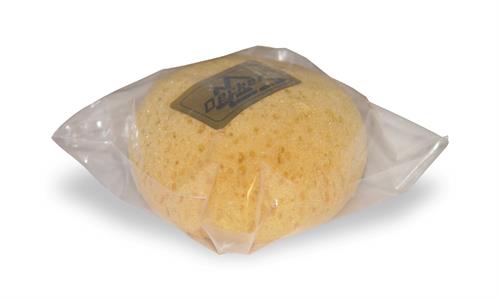 Full view of the Decker Round Tack Sponge in its original packaging on a white background