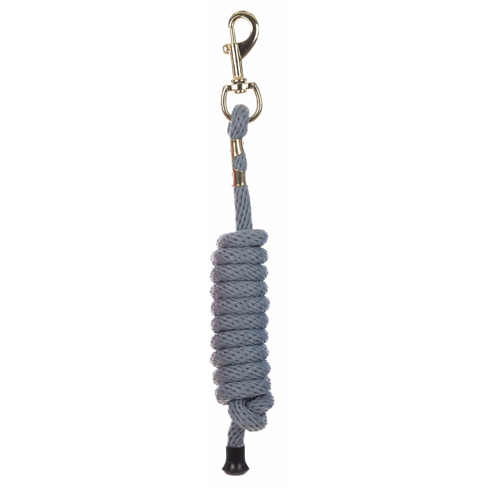 Full view of the gray Equinavia Stella Poly Snap Lead Rope on a white background