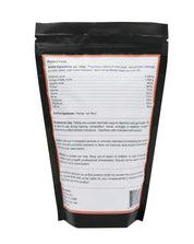 Back view of the small bag of Equine Elixirs Tidbits on a white background