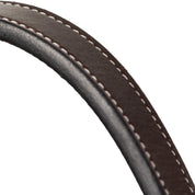 Close-up view of the crown on the Equinavia Valkyrie Triple Stitched Halter on a white background
