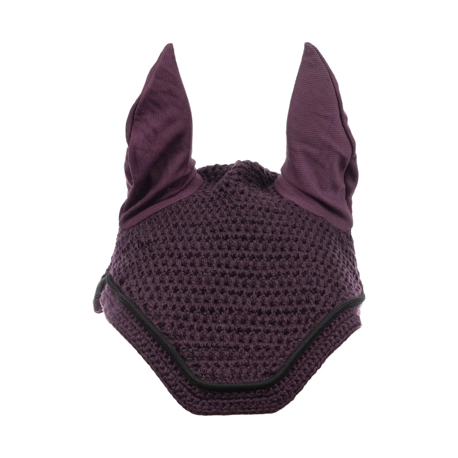 Front view of the plum Equinavia Voss Bonnet on a white background