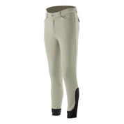 Front view of the tan Equinavia Anders Mens Full Seat Breeches on a white background