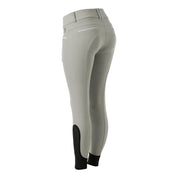 Angled back view of the Equinavia Kristina Full Seat Breeches in tan on a white background