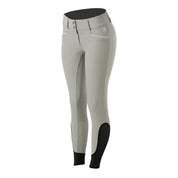 Front view of the Equinavia Kristina Full Seat Breeches in tan on a white background