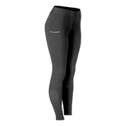 Side view of the Equinavia Astrid Pull On Full Seat Breeches in black