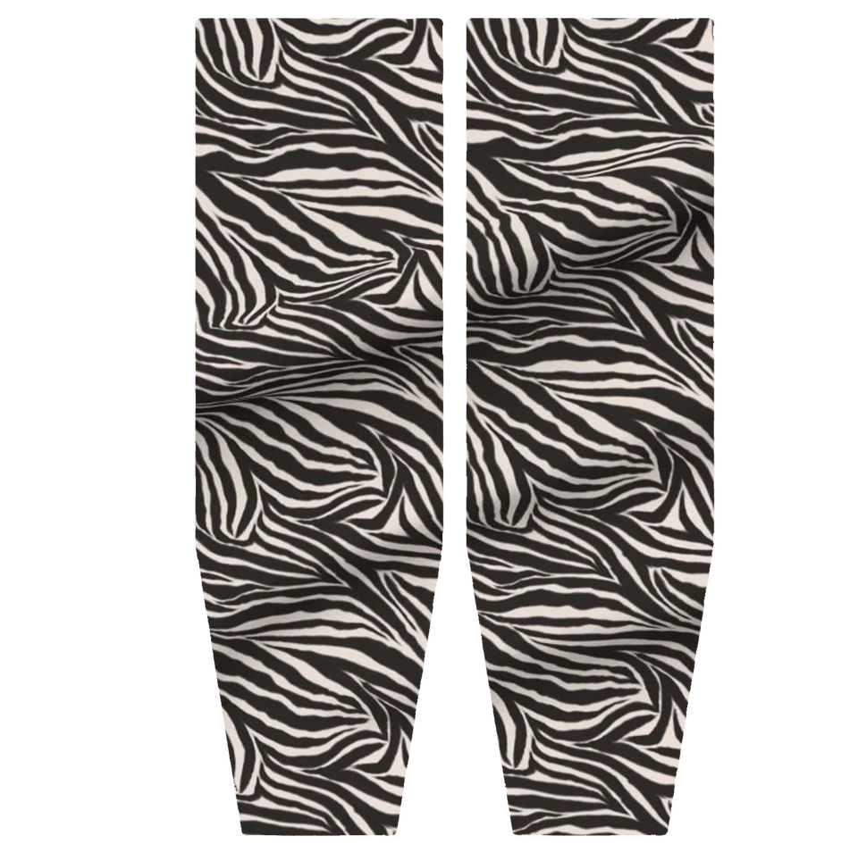 Front view of a pair of Zebra Posh Pony Boot Stuffers on a white background